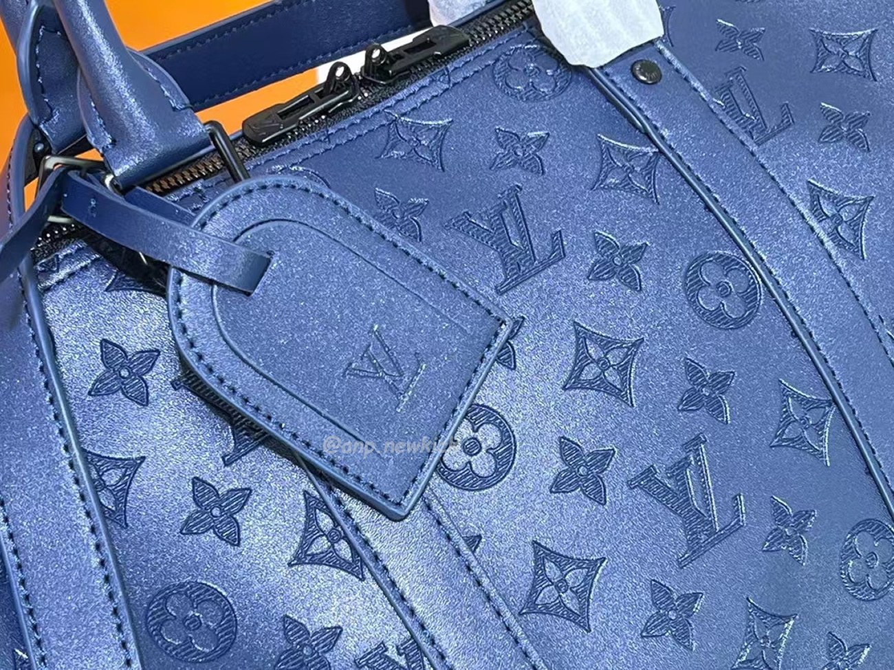 Louis Vuitton Keepall Bandouliere Monogram 50 Navy Duffel Bag (7) - newkick.org
